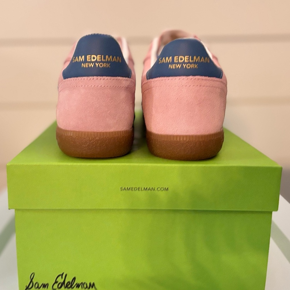 Sam Edelman Lolita Pink and Blue Sneakers size 9.5 NEW IN BOX SOLD OUT COLOR!!! - Picture 4 of 6